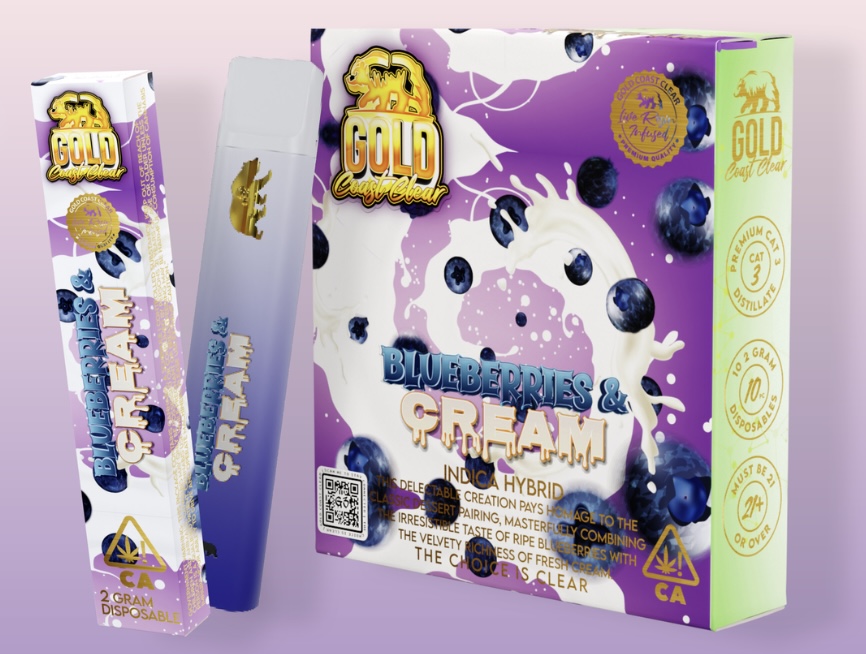 BUY BLUEBERRIES N CREAM GOLD COAST CLEAR